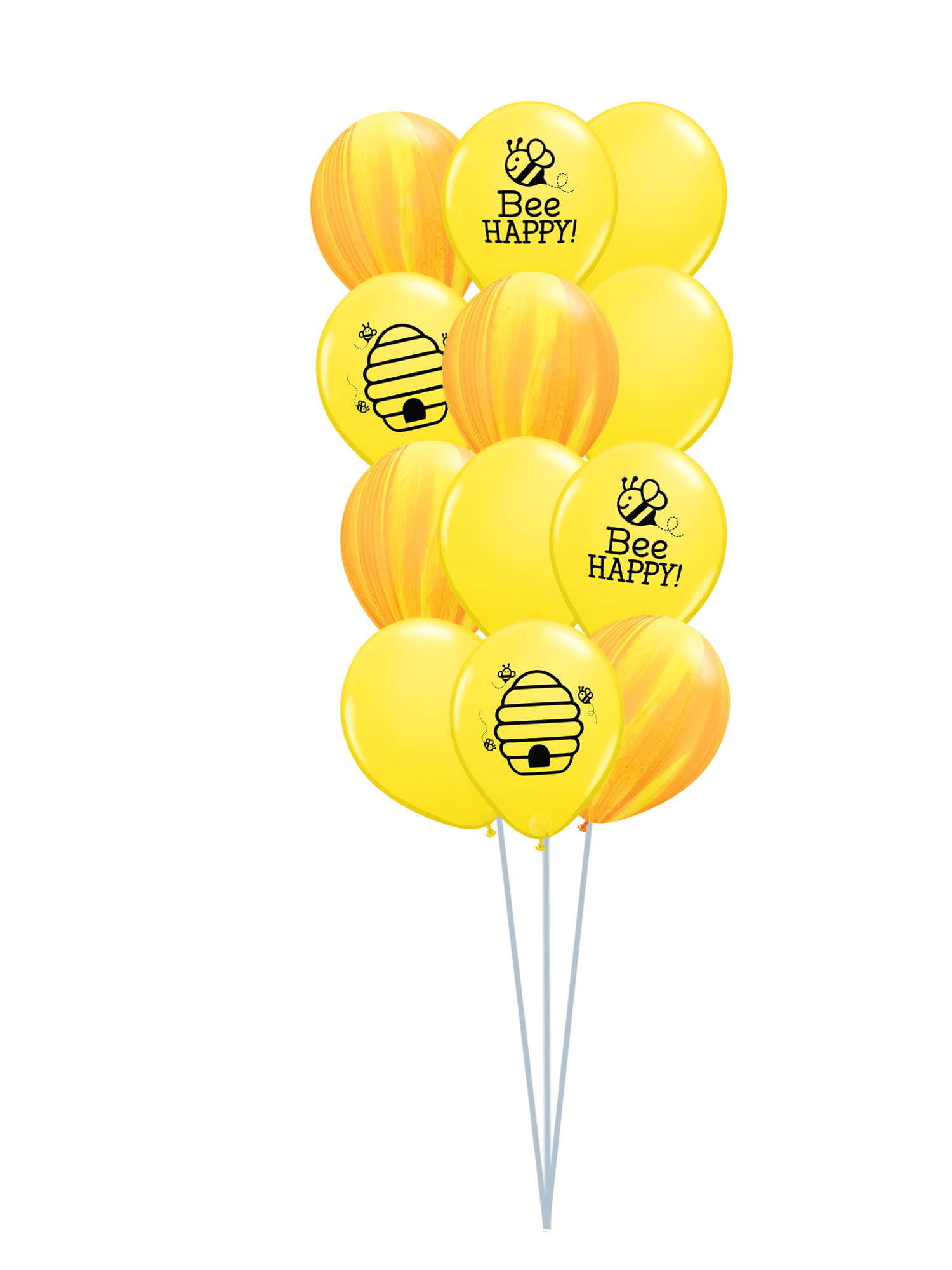 Balloon Bouquet Printed (Ranging from 3 Balloons - 12 Balloons) - UpUpNAwayBalloons