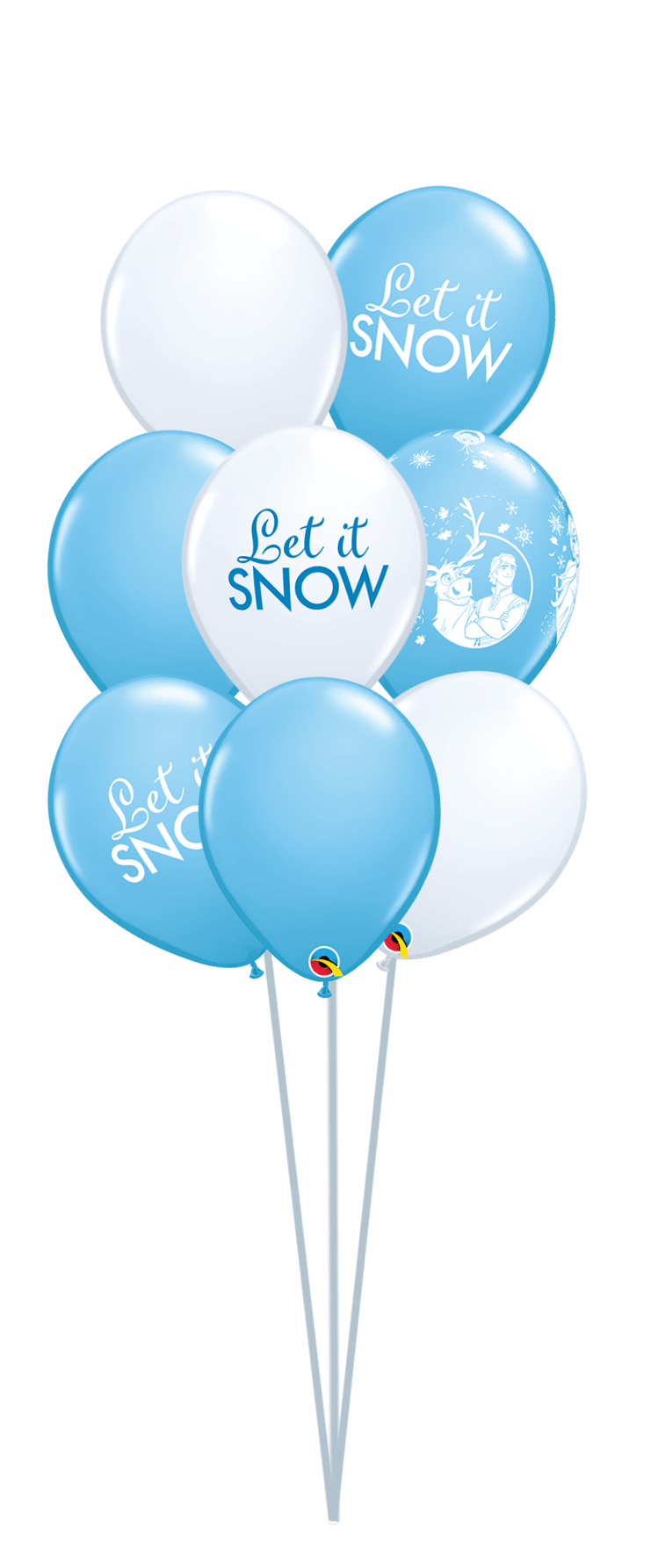 Balloon Bouquet Printed (Ranging from 3 Balloons - 12 Balloons) - UpUpNAwayBalloons