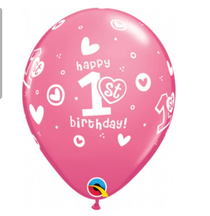 Balloon Bouquet Printed (Ranging from 3 Balloons - 12 Balloons) - UpUpNAwayBalloons