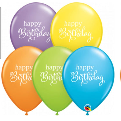 Balloon Bouquet Printed (Ranging from 3 Balloons - 12 Balloons) - UpUpNAwayBalloons