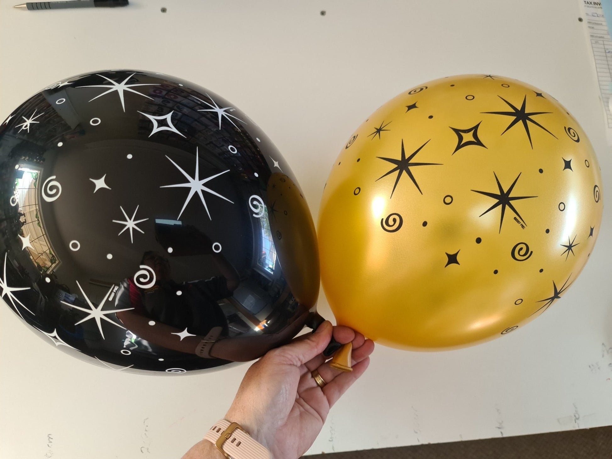 Balloon Bouquet Printed (Ranging from 3 Balloons - 12 Balloons) - UpUpNAwayBalloons