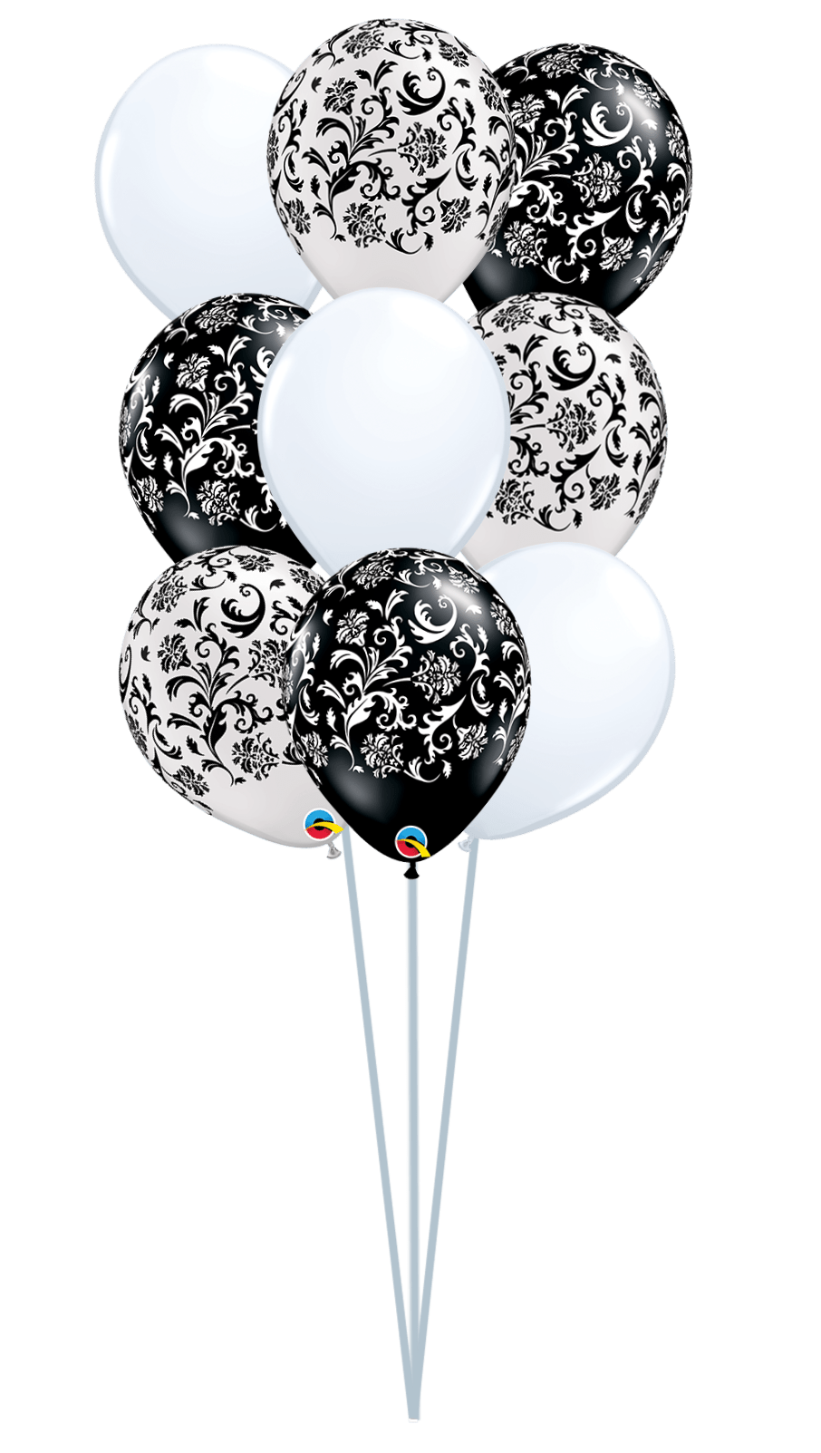 Balloon Bouquet Printed (Ranging from 3 Balloons - 12 Balloons) - UpUpNAwayBalloons