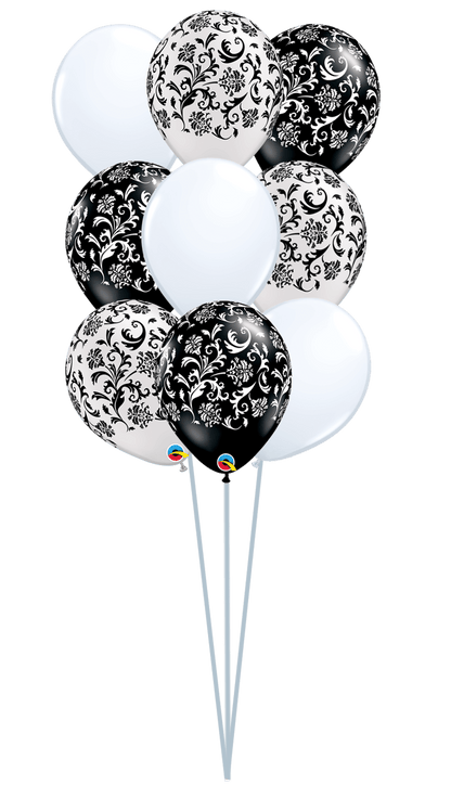 Balloon Bouquet Printed (Ranging from 3 Balloons - 12 Balloons) - UpUpNAwayBalloons