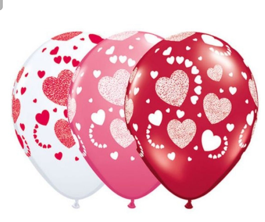 Balloon Bouquet Printed (Ranging from 3 Balloons - 12 Balloons) - UpUpNAwayBalloons