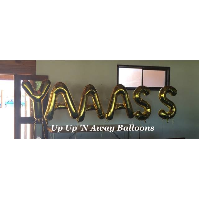 Balloon Letters (priced per letter - specialty custom order) - UpUpNAwayBalloons