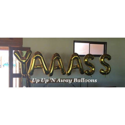 Balloon Letters (priced per letter - specialty custom order) - UpUpNAwayBalloons