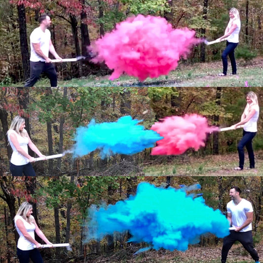 Confettified Holi Powder Gender Reveal Canons - UpUpNAwayBalloons