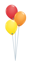 Load image into Gallery viewer, balloon bouquet plain (ranging from 3 balloons - 12 balloons) 3 balloon bouquet
