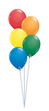 Load image into Gallery viewer, balloon bouquet plain (ranging from 3 balloons - 12 balloons) 5 balloon bouquet
