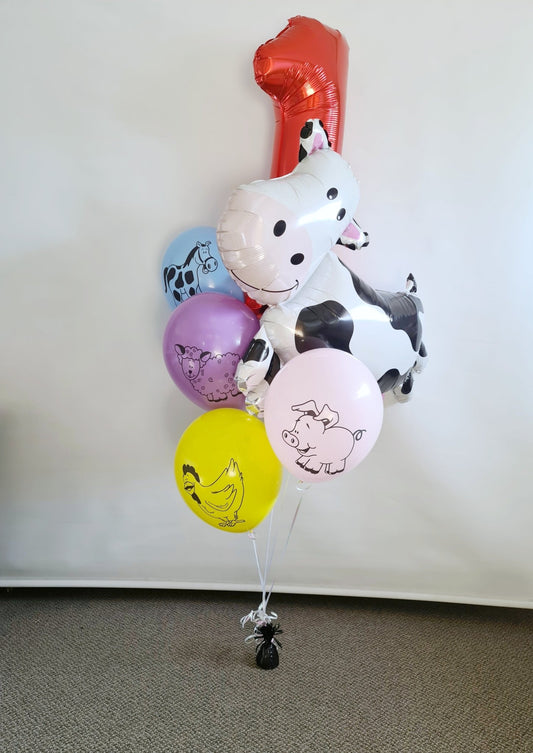 Farmyard 1st Birthday - UpUpNAwayBalloons