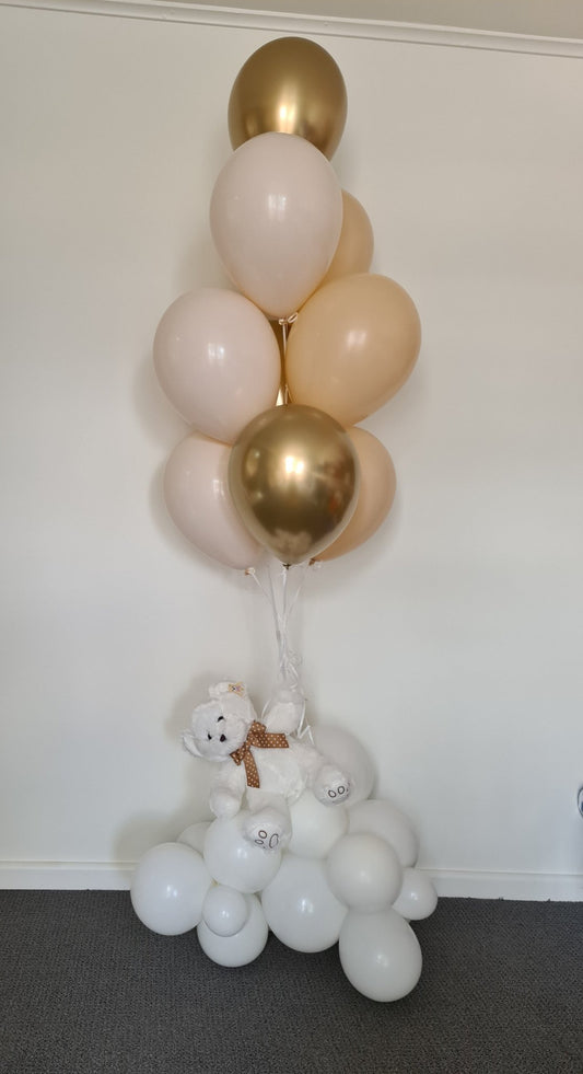 Floating Teddy Bear - UpUpNAwayBalloons