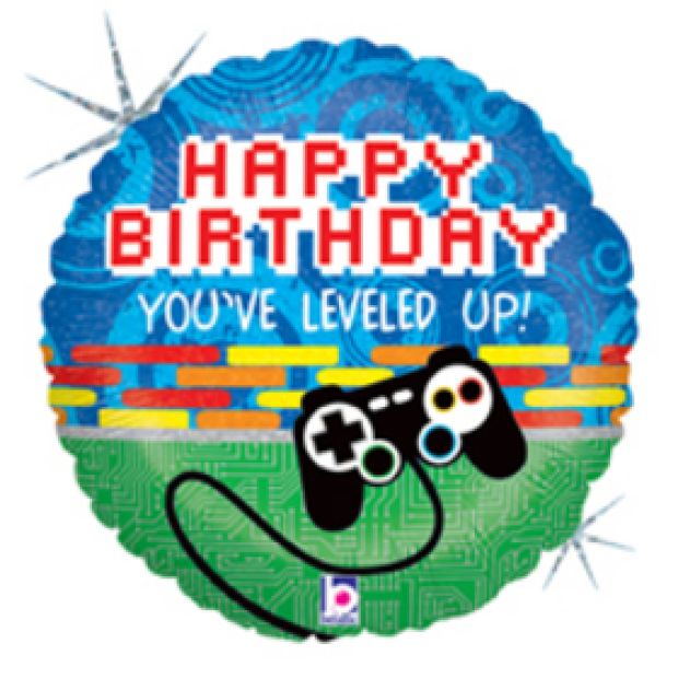 Game Controller Happy Birthday - UpUpNAwayBalloons