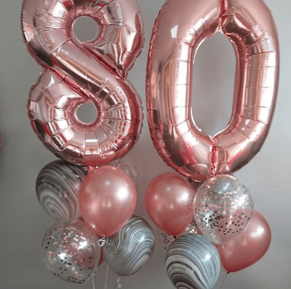 Grand Number Bouquet [Double Digit] - UpUpNAwayBalloons
