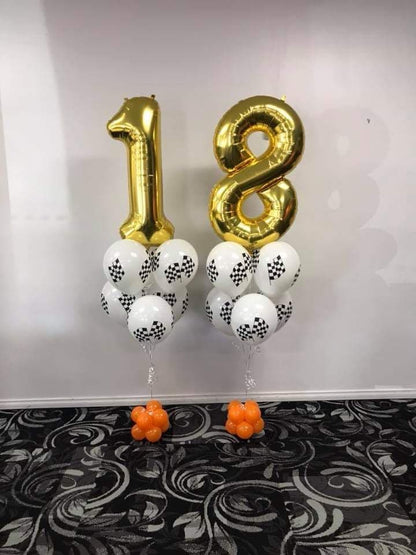 Grand Number Bouquet [Double Digit] - UpUpNAwayBalloons