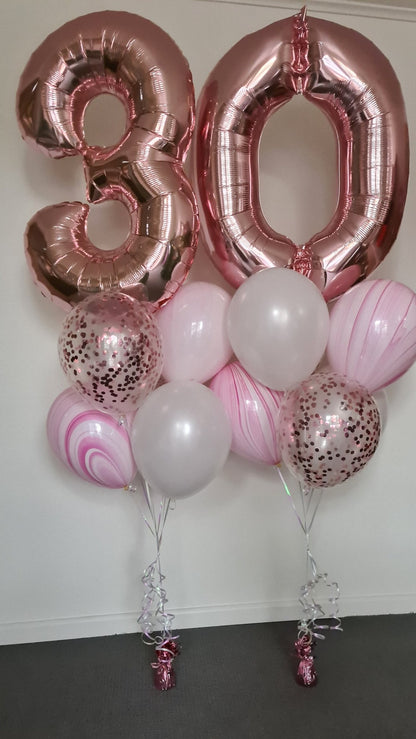 Grand Number Bouquet [Double Digit] - UpUpNAwayBalloons