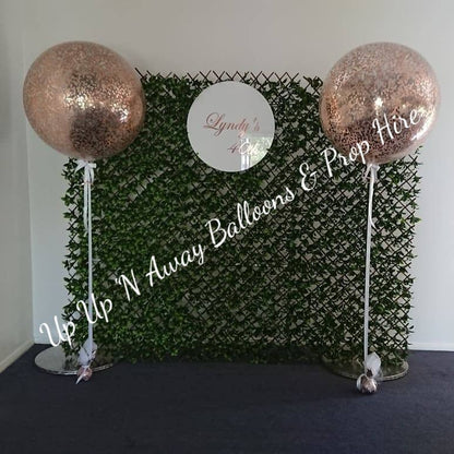 Greenery Wall Backdrop for Hire (2 styles to choose from) - UpUpNAwayBalloons