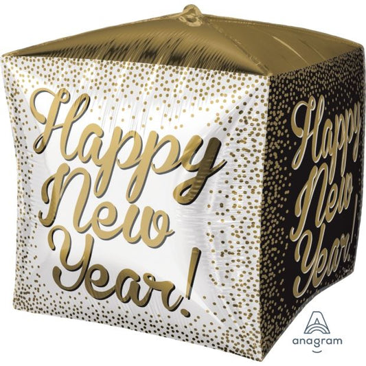 Happy New Year! Cube Table Centerpiece - UpUpNAwayBalloons