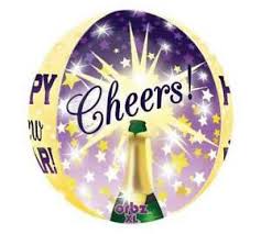 Happy New Year! Orbz Table Centerpiece - UpUpNAwayBalloons