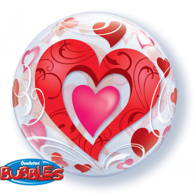 Heart Bubble Balloon - UpUpNAwayBalloons