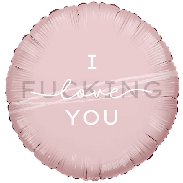 I F#@! Love U helium balloons - UpUpNAwayBalloons