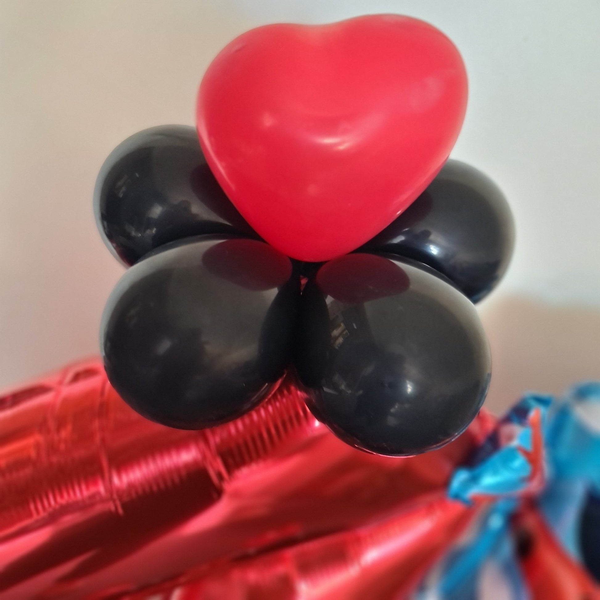 Marquee Style Charachter Theme with Helium Supershape and bouquet Single Balloon Number - UpUpNAwayBalloons