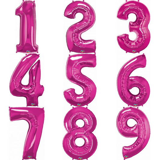 Pink Numbers - UpUpNAwayBalloons