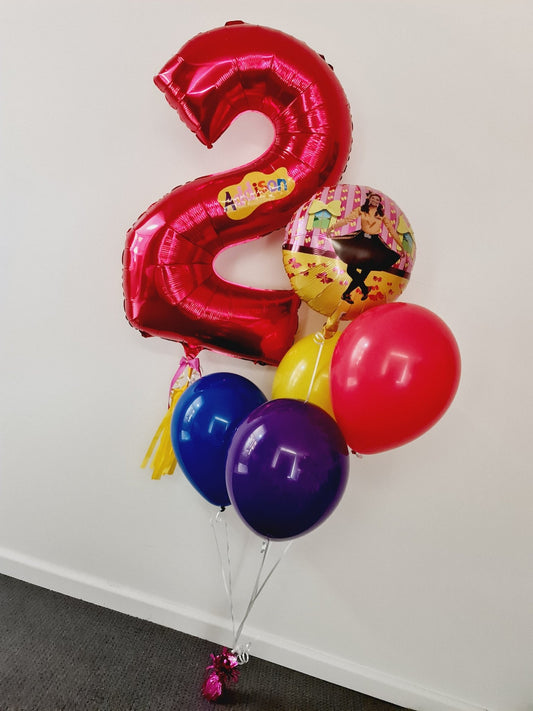 Wiggles Number Bouquet - UpUpNAwayBalloons