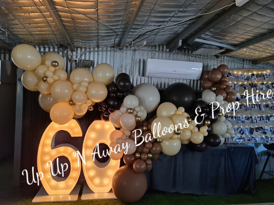 Year 2015 to 2020 Organic Balloon Garlands (click on photo to view) - UpUpNAwayBalloons