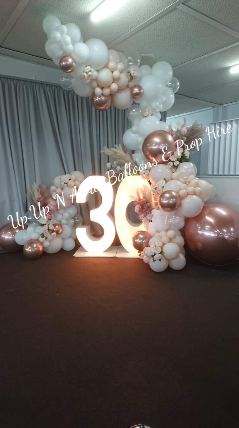 Year 2015 to 2020 Organic Balloon Garlands (click on photo to view) - UpUpNAwayBalloons
