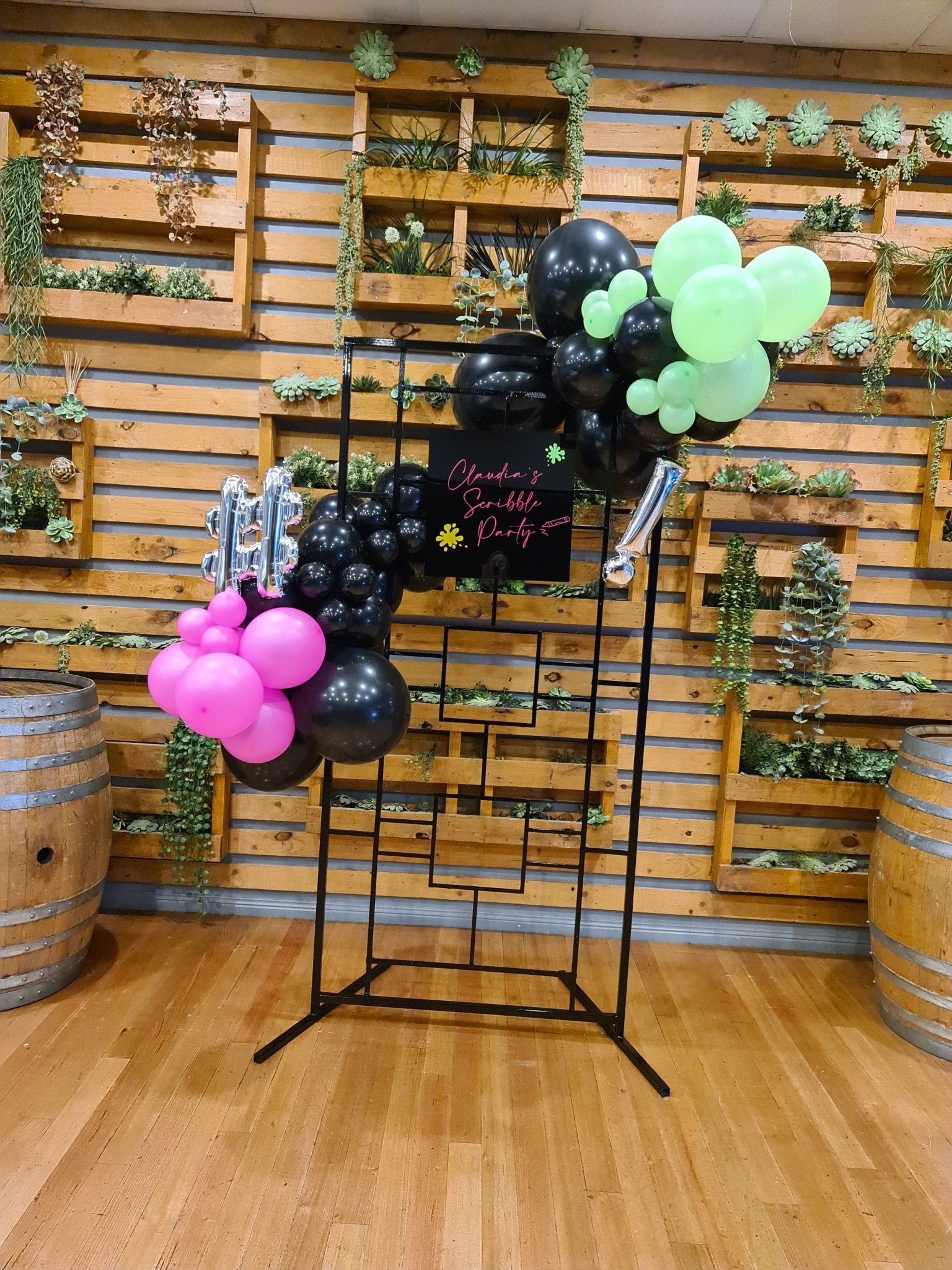 Year 2015 to 2020 Organic Balloon Garlands (click on photo to view) - UpUpNAwayBalloons