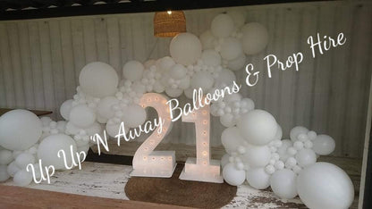 Year 2015 to 2020 Organic Balloon Garlands (click on photo to view) - UpUpNAwayBalloons